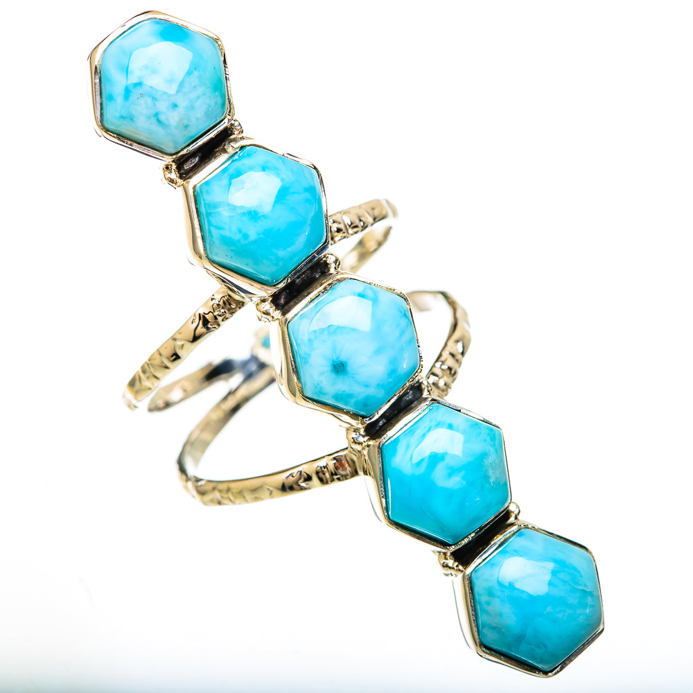 Larimar Rings handcrafted by Ana Silver Co - RING104905 - Photo 2