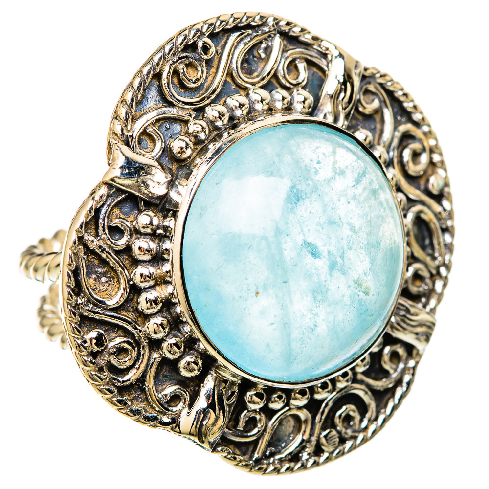 Aquamarine Rings handcrafted by Ana Silver Co - RING104910 - Photo 2