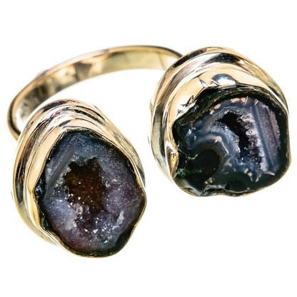 Coconut Geode Druzy Rings handcrafted by Ana Silver Co - RING104925 - Photo 2