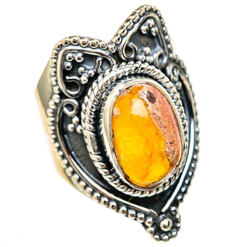 Mexican Fire Opal Rings handcrafted by Ana Silver Co - RING104932 - Photo 2