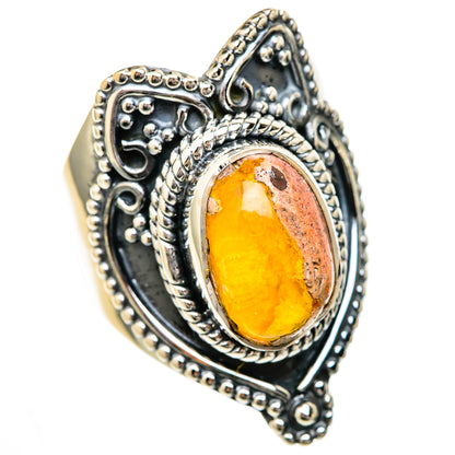 Mexican Fire Opal Rings handcrafted by Ana Silver Co - RING104932 - Photo 2