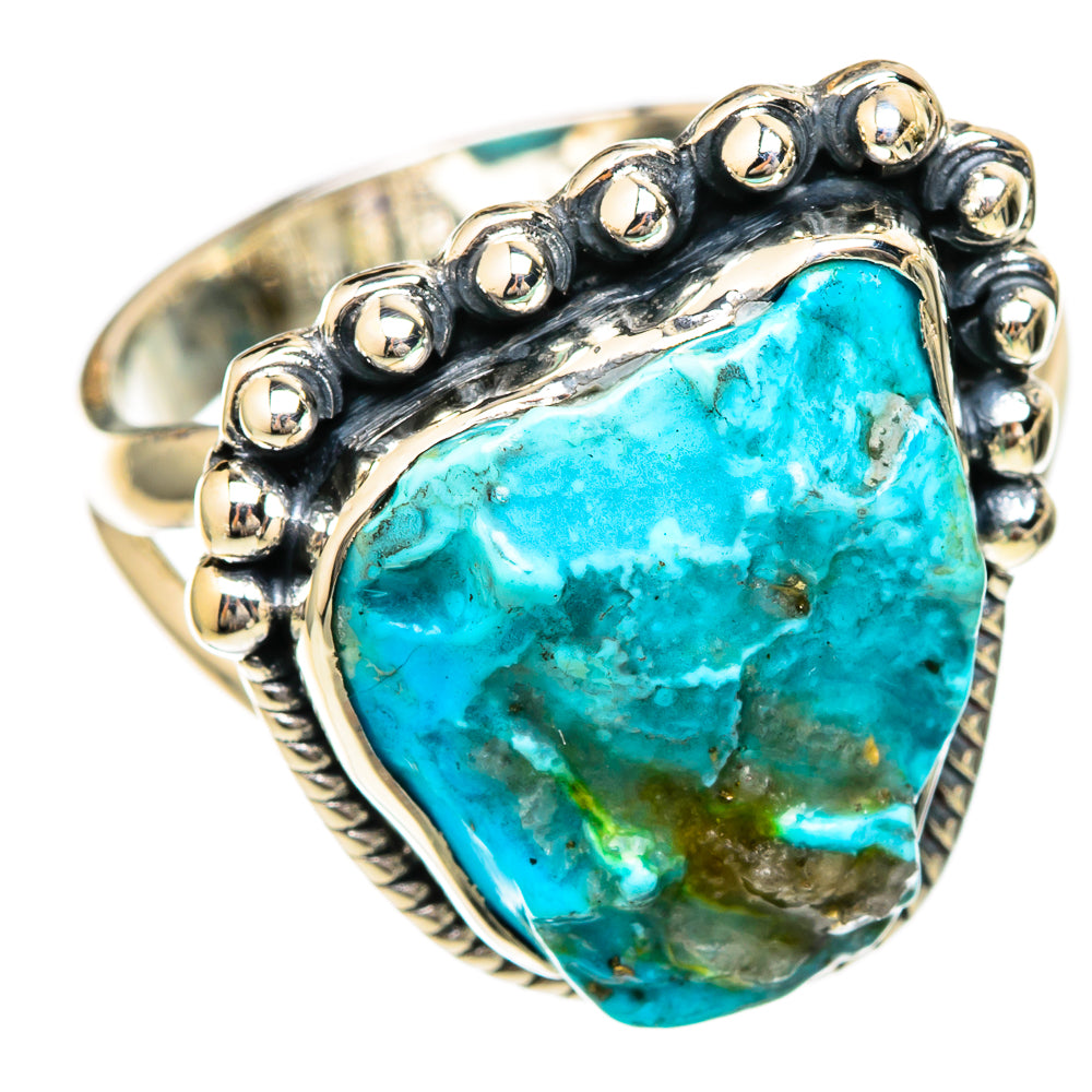 Chrysocolla Rings handcrafted by Ana Silver Co - RING104936 - Photo 2