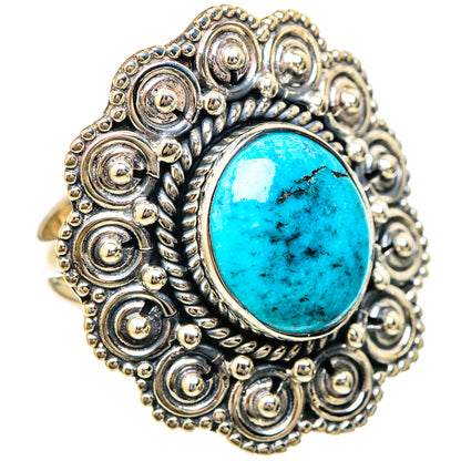 Tibetan Turquoise Rings handcrafted by Ana Silver Co - RING104937 - Photo 2