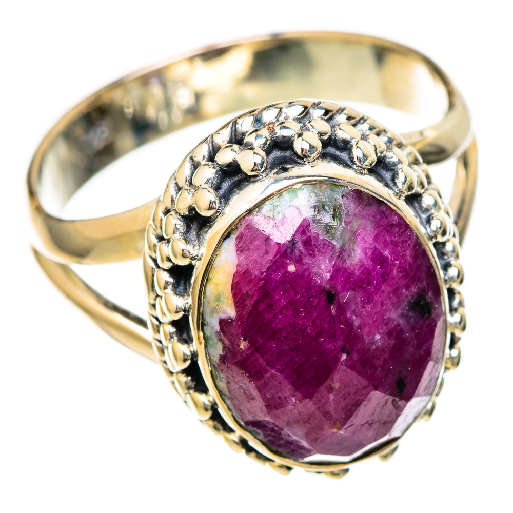 Ruby Fuchsite Rings handcrafted by Ana Silver Co - RING104949 - Photo 2