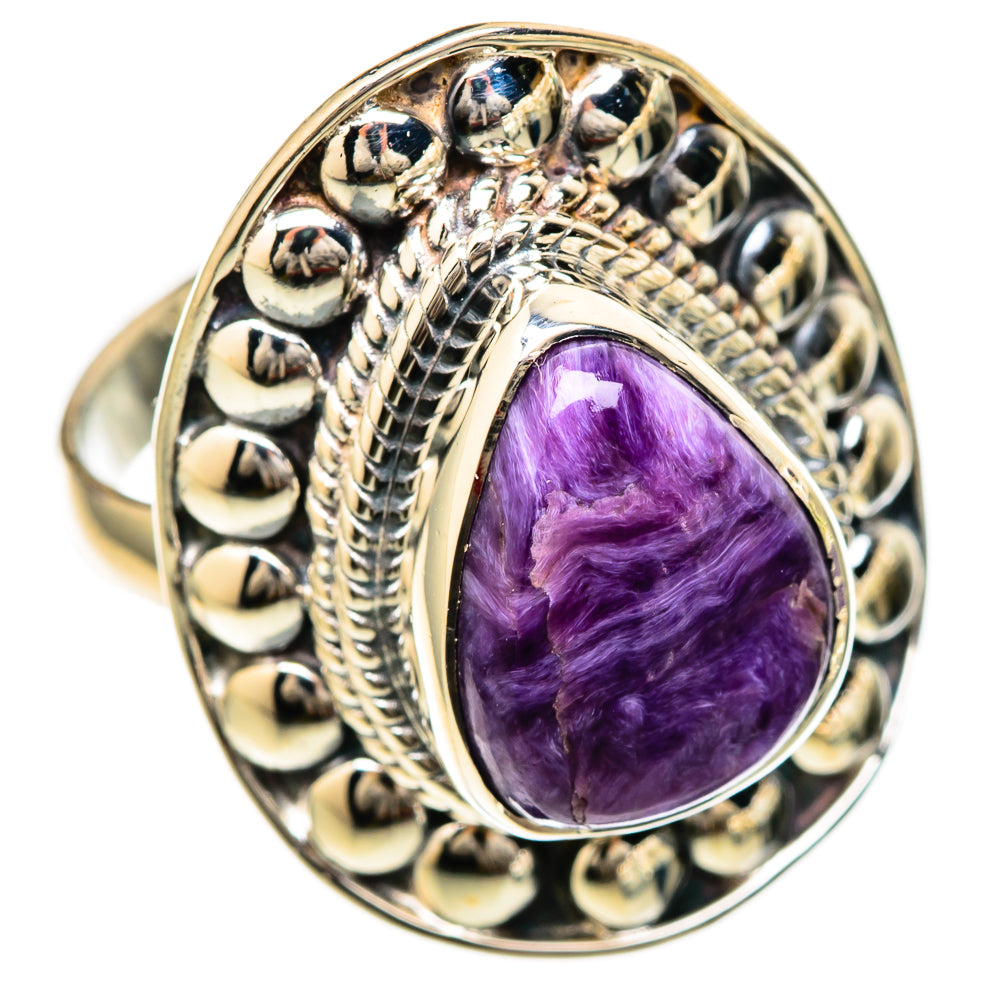 Charoite Rings handcrafted by Ana Silver Co - RING104957 - Photo 2