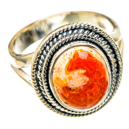 Mexican Fire Opal Rings handcrafted by Ana Silver Co - RING104965 - Photo 2