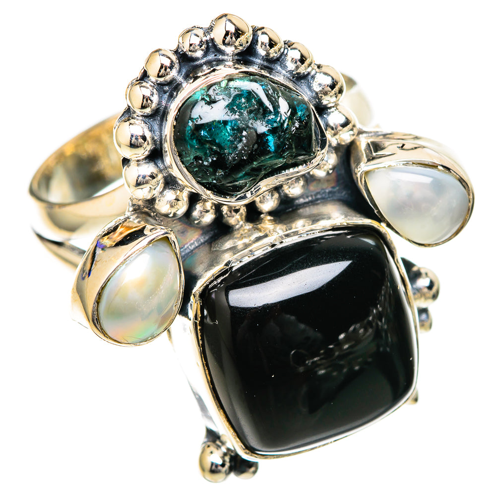 Black Onyx Rings handcrafted by Ana Silver Co - RING104987 - Photo 2