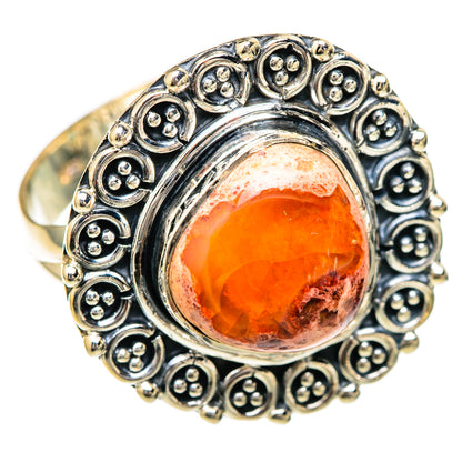 Mexican Fire Opal Rings handcrafted by Ana Silver Co - RING104994 - Photo 2