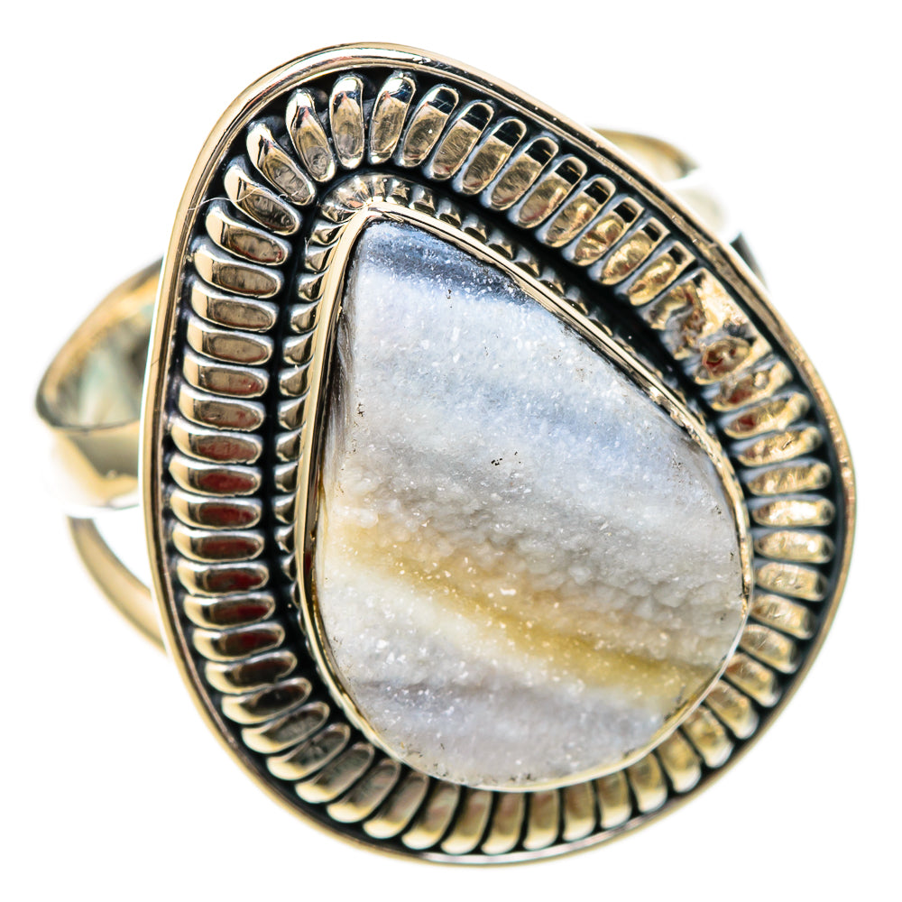 Desert Druzy Rings handcrafted by Ana Silver Co - RING104995 - Photo 2