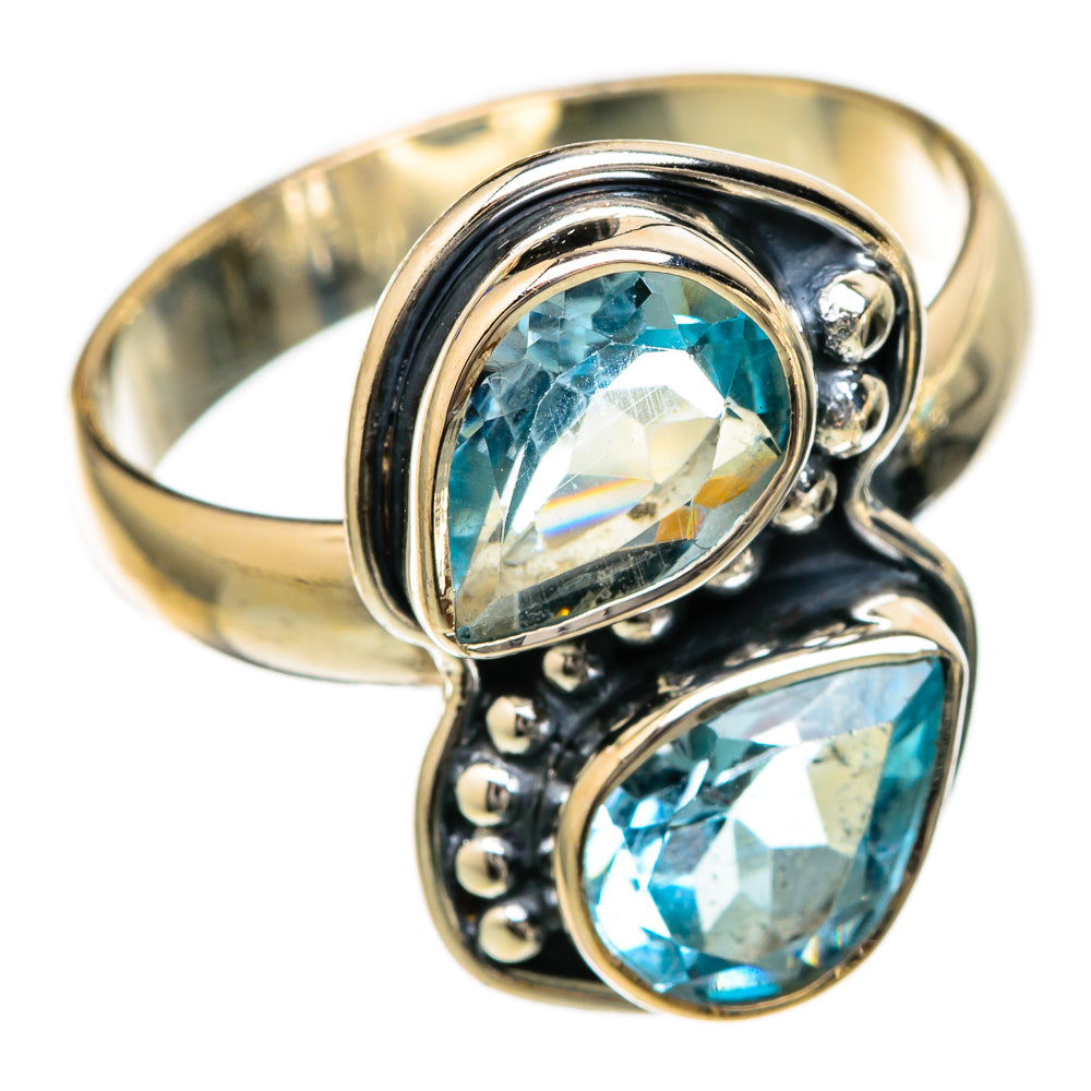 Blue Topaz Rings handcrafted by Ana Silver Co - RING104997 - Photo 2