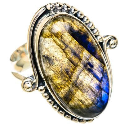 Labradorite Rings handcrafted by Ana Silver Co - RING104998 - Photo 2