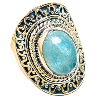 Aquamarine Rings handcrafted by Ana Silver Co - RING105000 - Photo 2