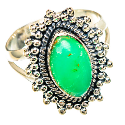 Chrysoprase Rings handcrafted by Ana Silver Co - RING105006 - Photo 2