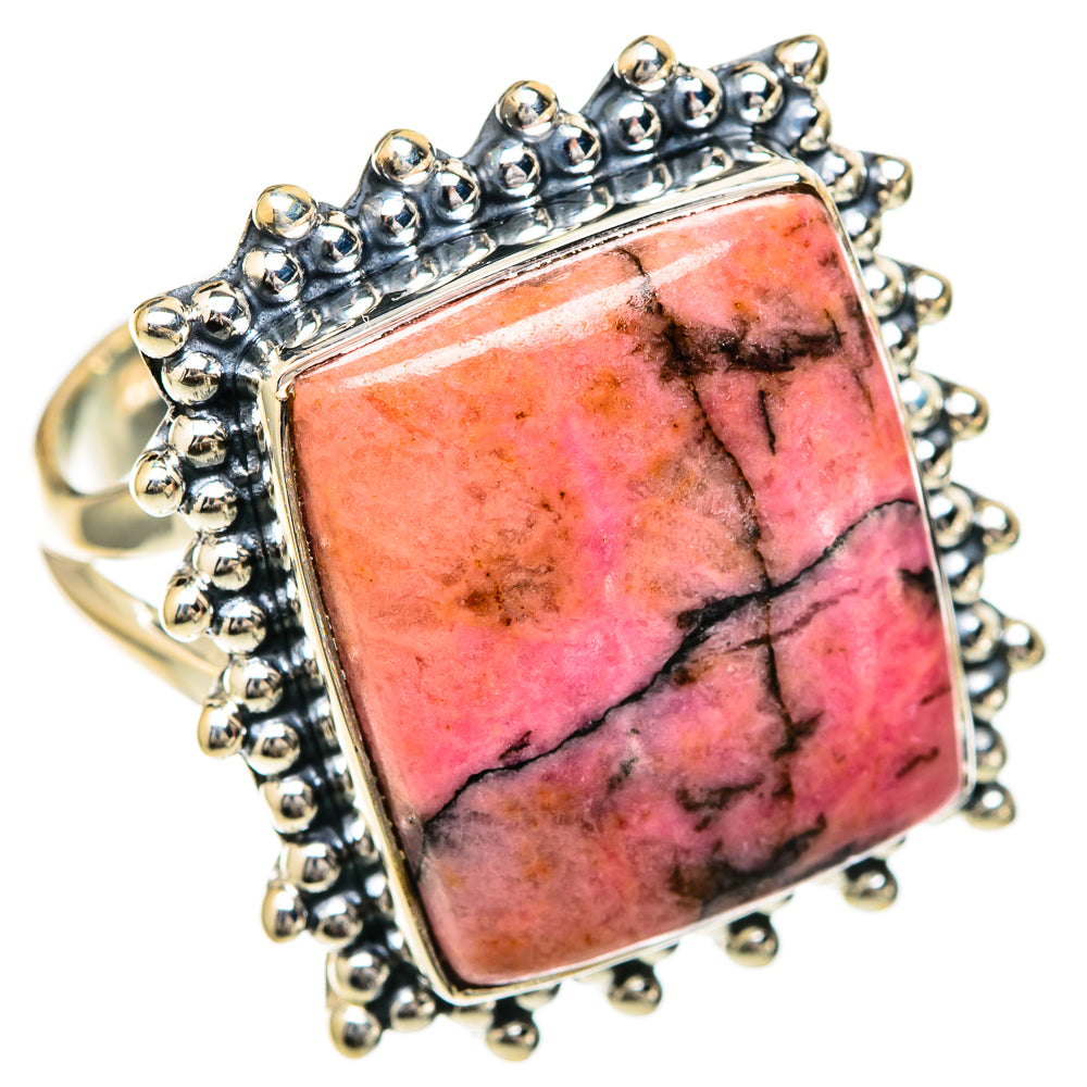 Rhodonite Rings handcrafted by Ana Silver Co - RING105012 - Photo 2