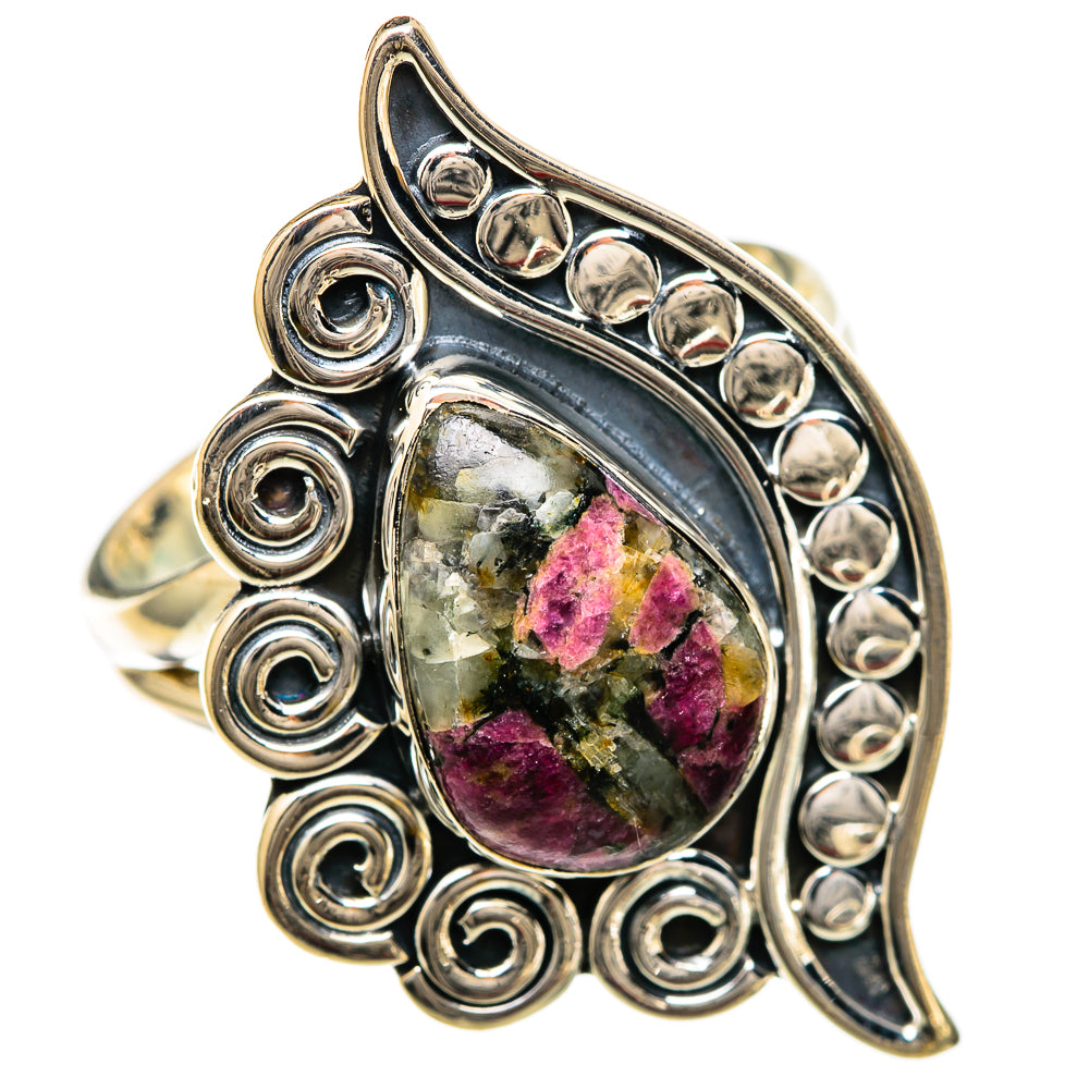 Russian Eudialyte Rings handcrafted by Ana Silver Co - RING105013 - Photo 2