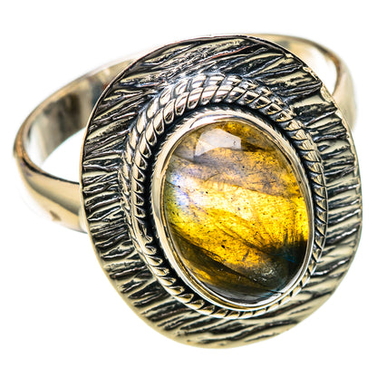 Labradorite Rings handcrafted by Ana Silver Co - RING105020 - Photo 2