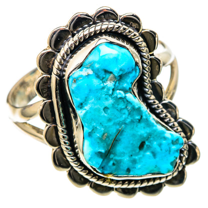Chrysocolla Rings handcrafted by Ana Silver Co - RING105022 - Photo 2