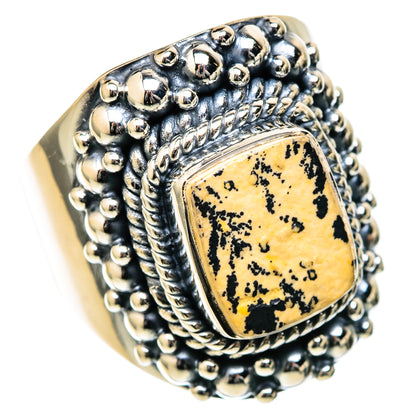 Germany Psilomelane Dendrite Rings handcrafted by Ana Silver Co - RING105028 - Photo 2