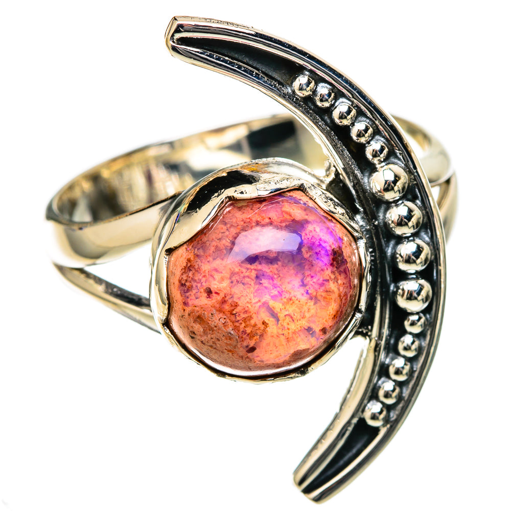 Mexican Fire Opal Rings handcrafted by Ana Silver Co - RING105045 - Photo 2