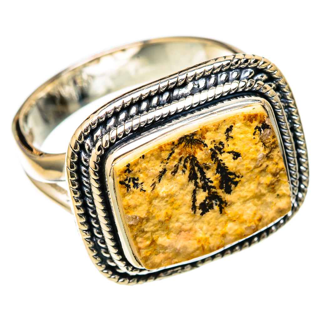 Germany Psilomelane Dendrite Rings handcrafted by Ana Silver Co - RING105064 - Photo 2