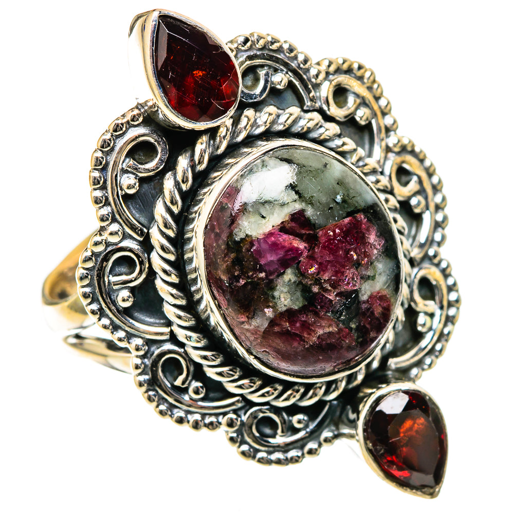 Russian Eudialyte Rings handcrafted by Ana Silver Co - RING105069 - Photo 2