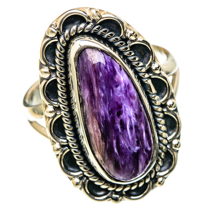 Charoite Rings handcrafted by Ana Silver Co - RING105072 - Photo 2