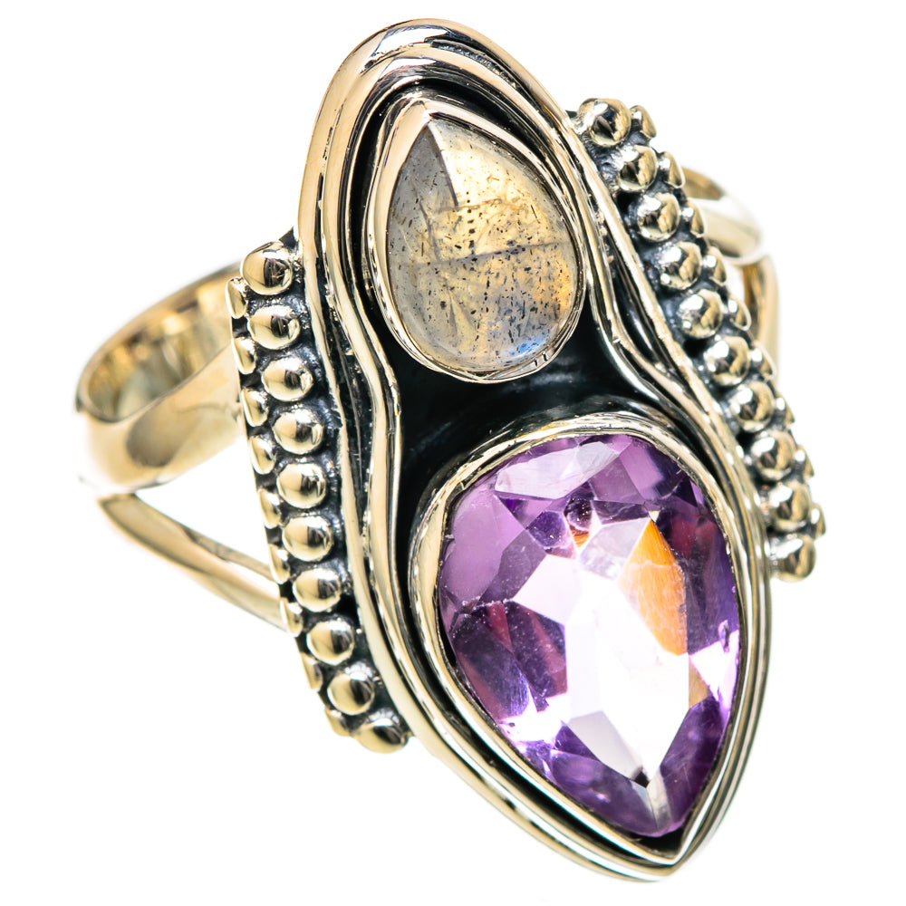 Amethyst Rings handcrafted by Ana Silver Co - RING105073 - Photo 2