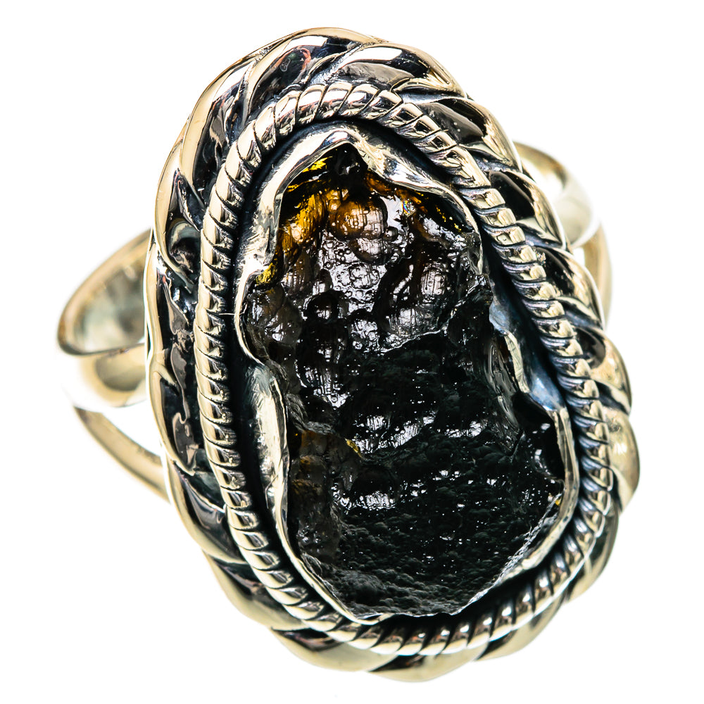 Tektite Rings handcrafted by Ana Silver Co - RING105074 - Photo 2