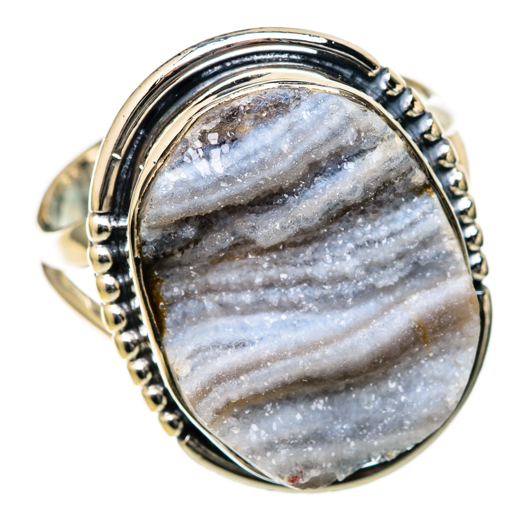 Desert Druzy Rings handcrafted by Ana Silver Co - RING105082 - Photo 2