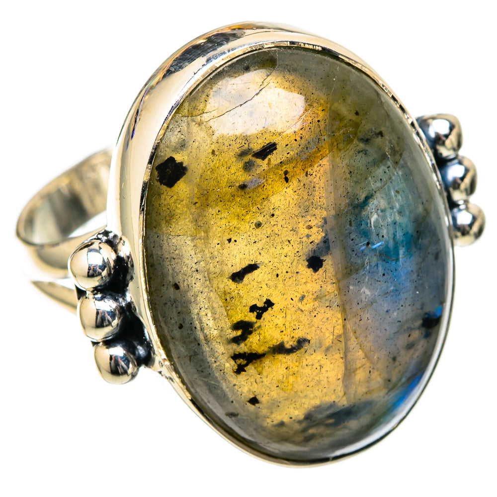 Labradorite Rings handcrafted by Ana Silver Co - RING105084 - Photo 2