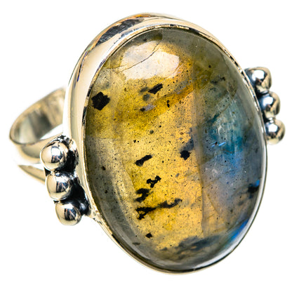 Labradorite Rings handcrafted by Ana Silver Co - RING105084 - Photo 2