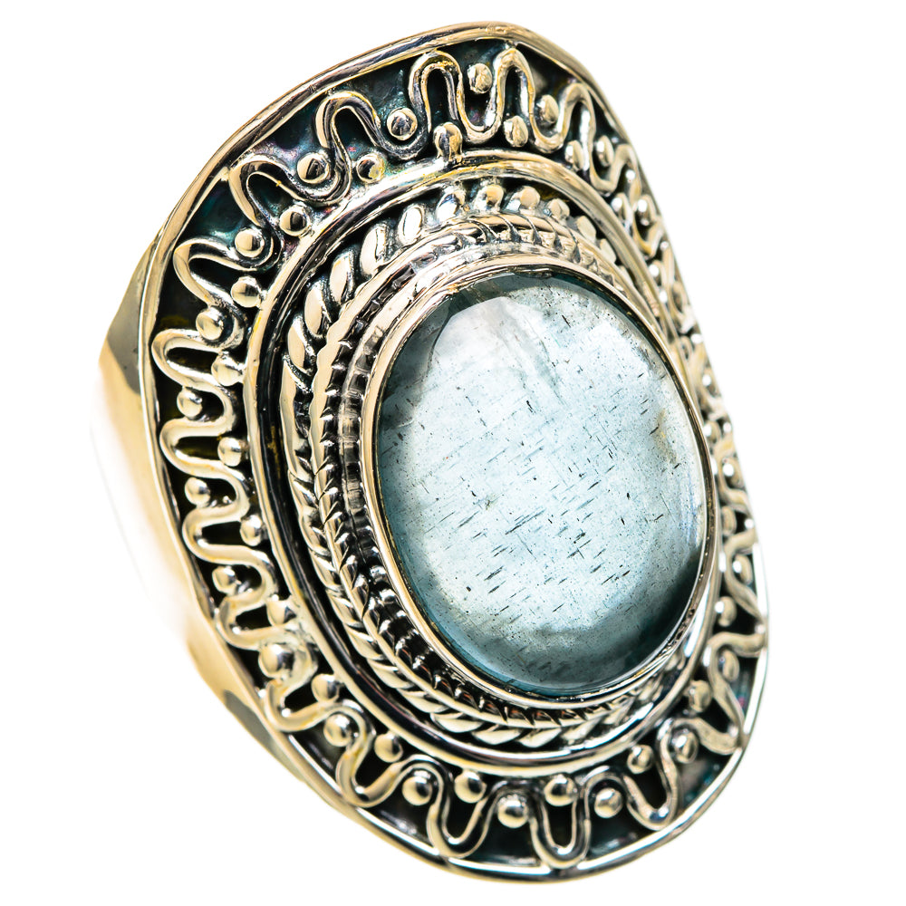 Aquamarine Rings handcrafted by Ana Silver Co - RING105085 - Photo 2
