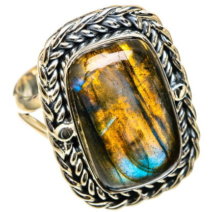 Labradorite Rings handcrafted by Ana Silver Co - RING105086 - Photo 2