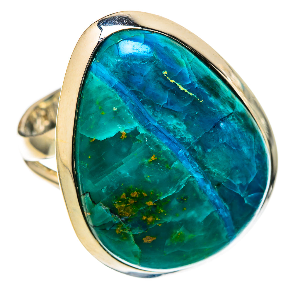 Chrysocolla Rings handcrafted by Ana Silver Co - RING105087 - Photo 2