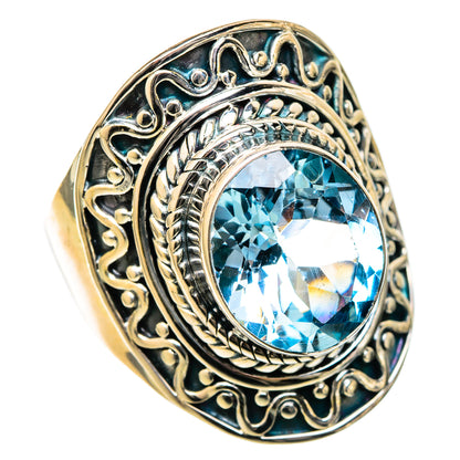 Blue Topaz Rings handcrafted by Ana Silver Co - RING105090 - Photo 2