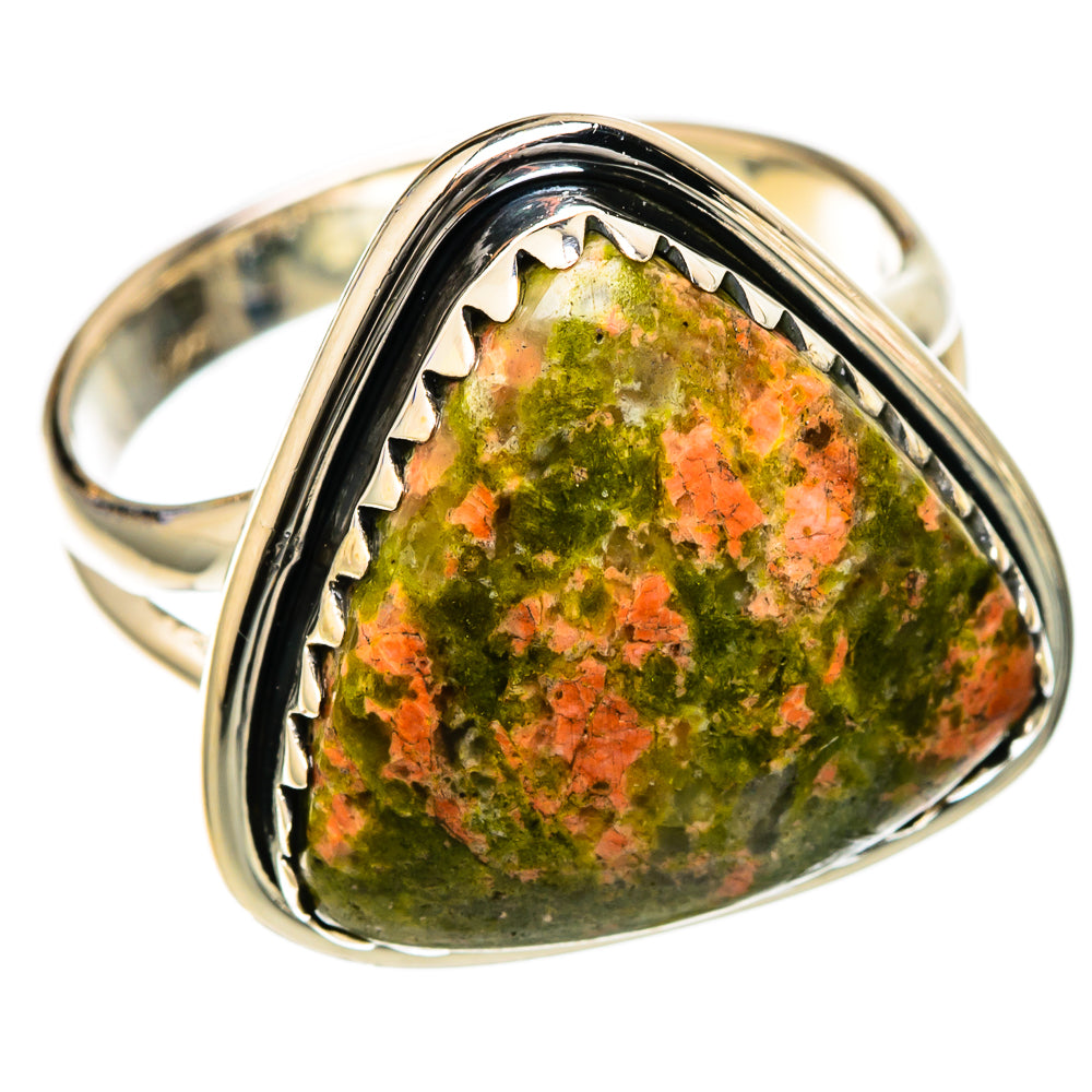 Unakite Rings handcrafted by Ana Silver Co - RING105093 - Photo 2