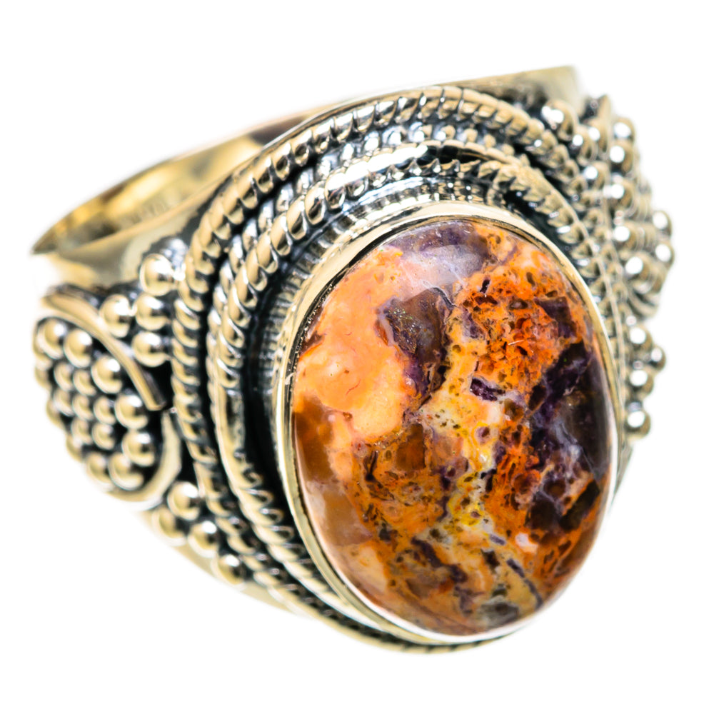 Mexican Fire Opal Rings handcrafted by Ana Silver Co - RING105097 - Photo 2