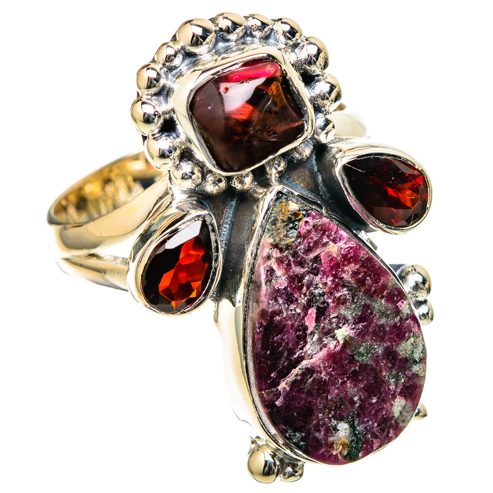 Russian Eudialyte Rings handcrafted by Ana Silver Co - RING105113 - Photo 2