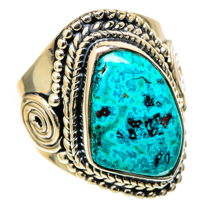 Chrysocolla Rings handcrafted by Ana Silver Co - RING105125 - Photo 2