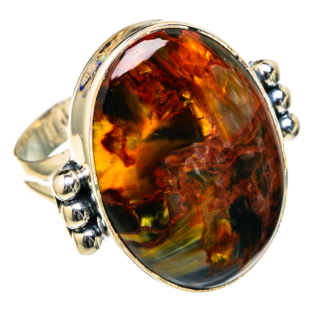 Golden Pietersite Rings handcrafted by Ana Silver Co - RING105131 - Photo 2