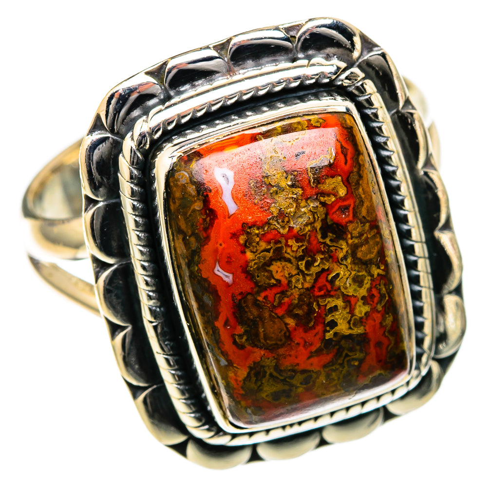 Moroccan Agate Rings handcrafted by Ana Silver Co - RING105133 - Photo 2