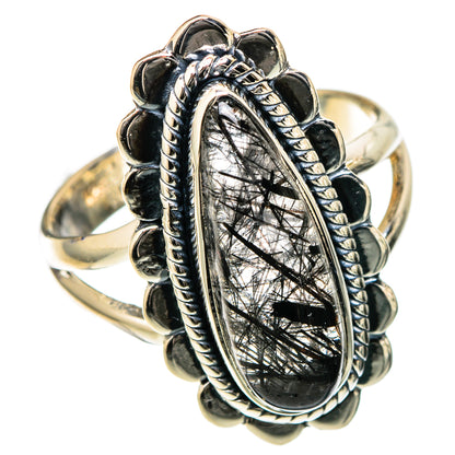 Tourmalinated Quartz Rings handcrafted by Ana Silver Co - RING105141 - Photo 2