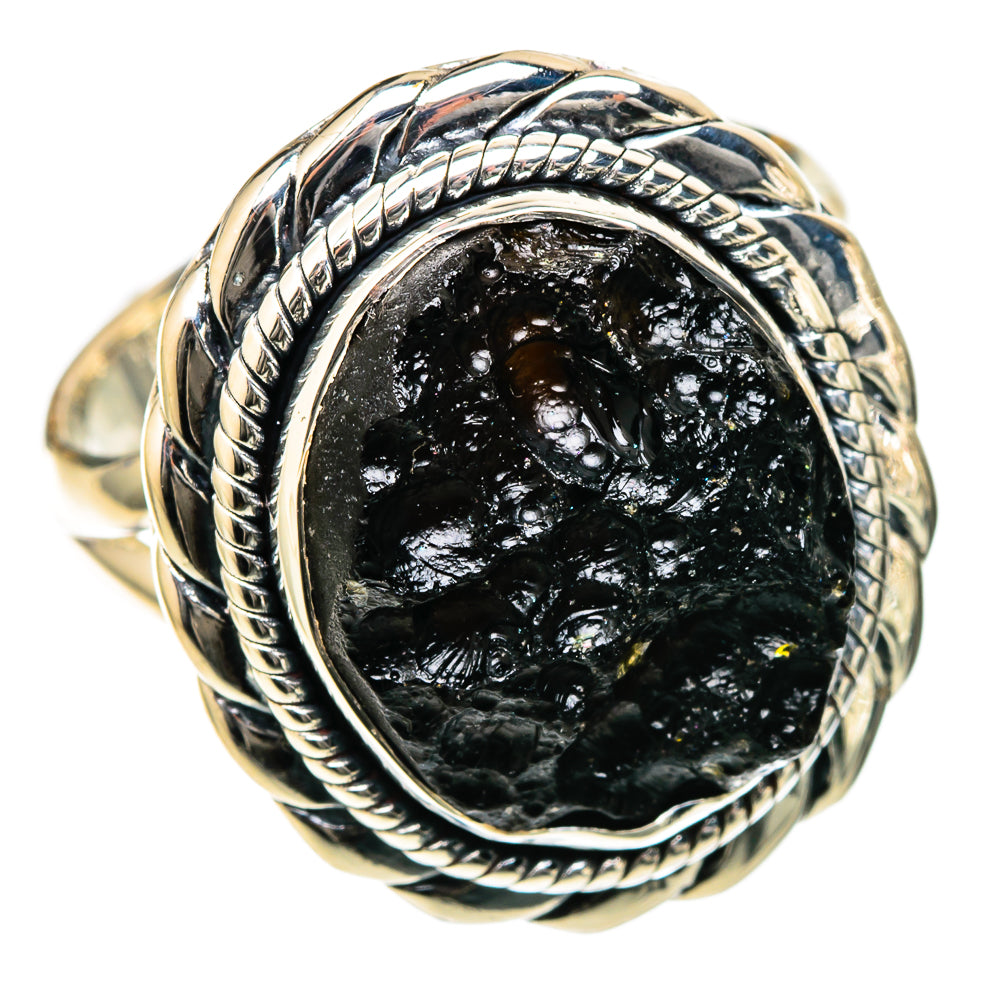 Tektite Rings handcrafted by Ana Silver Co - RING105143 - Photo 2