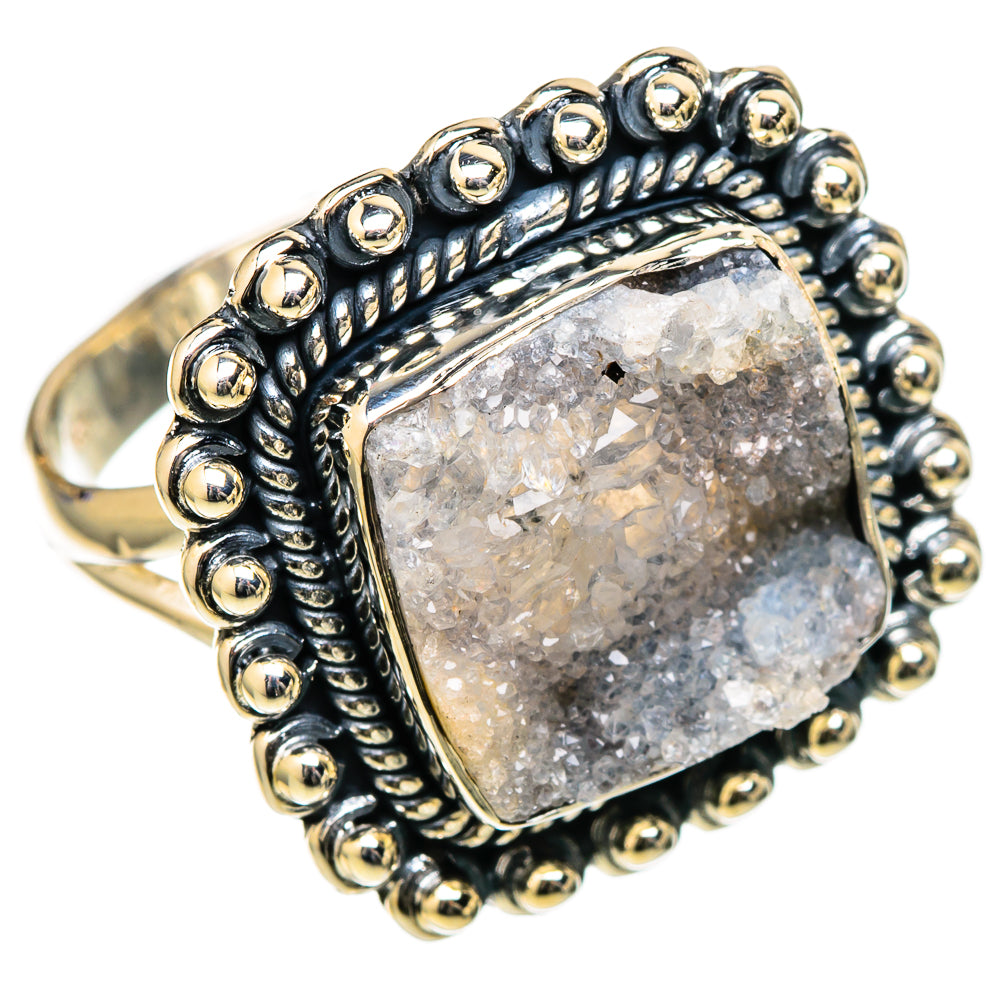 Desert Druzy Rings handcrafted by Ana Silver Co - RING105145 - Photo 2