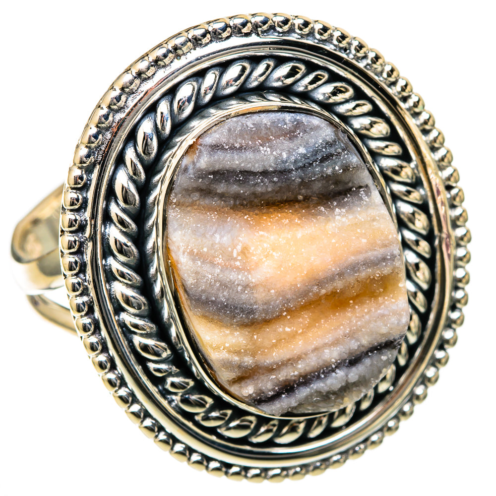 Desert Druzy Rings handcrafted by Ana Silver Co - RING105147 - Photo 2