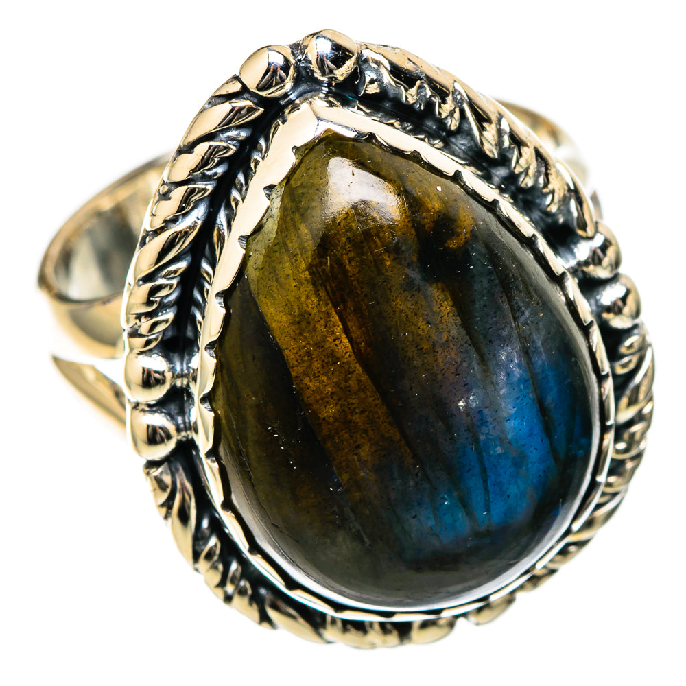Labradorite Rings handcrafted by Ana Silver Co - RING105150 - Photo 2