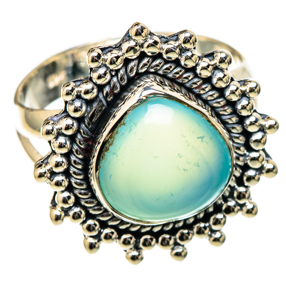 Aqua Chalcedony Rings handcrafted by Ana Silver Co - RING105151 - Photo 2