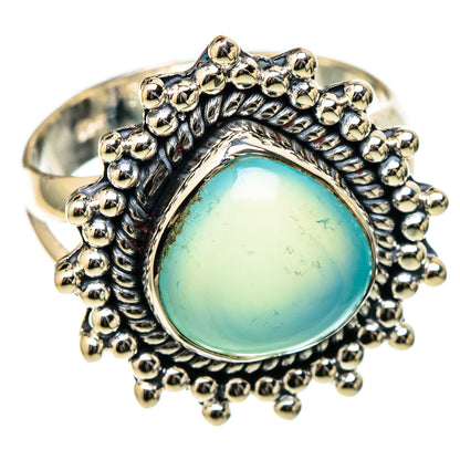 Aqua Chalcedony Rings handcrafted by Ana Silver Co - RING105151 - Photo 2
