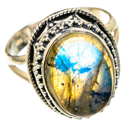 Labradorite Rings handcrafted by Ana Silver Co - RING105153 - Photo 2