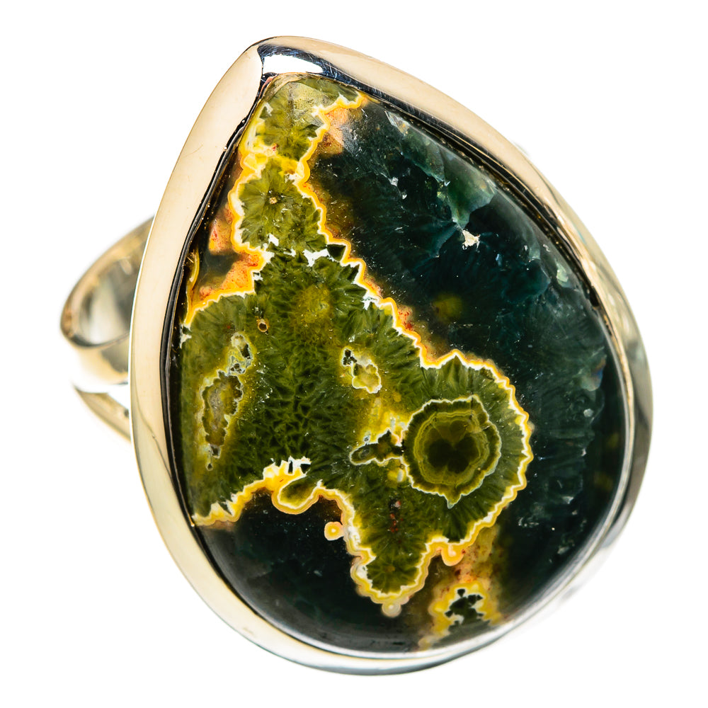 Ocean Jasper Rings handcrafted by Ana Silver Co - RING105156 - Photo 2